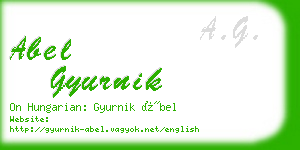 abel gyurnik business card